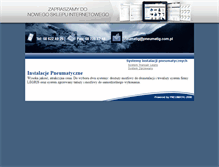 Tablet Screenshot of instalacje.pneumatyczne.pl